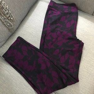 Chico's Travelers Navy and fuscia ankle pants NWT